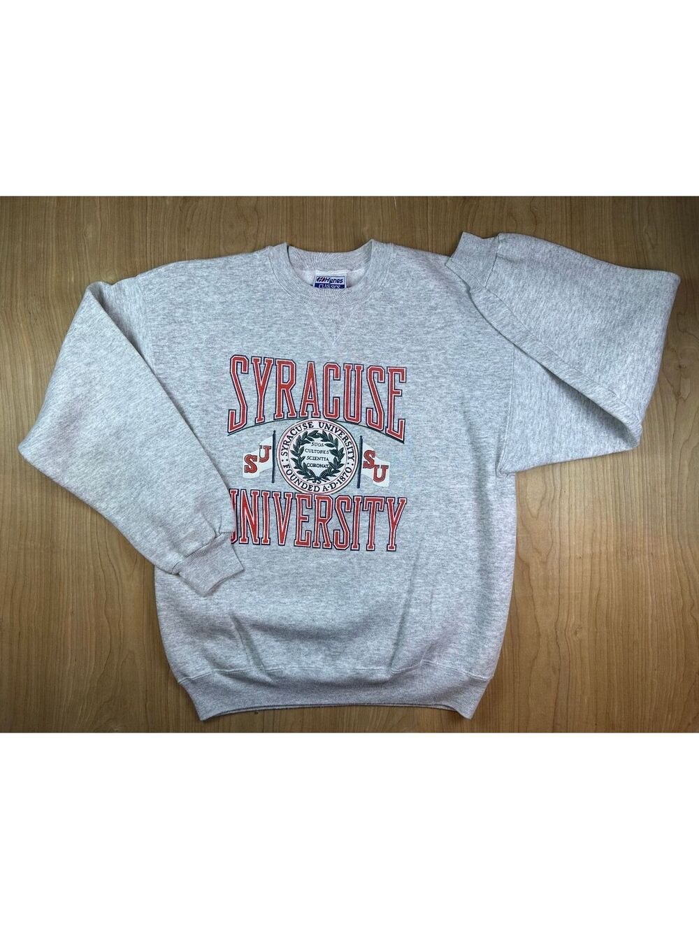 Vintage 80s Syracuse University sweatshirt hanes made in usa collegiate xlarge